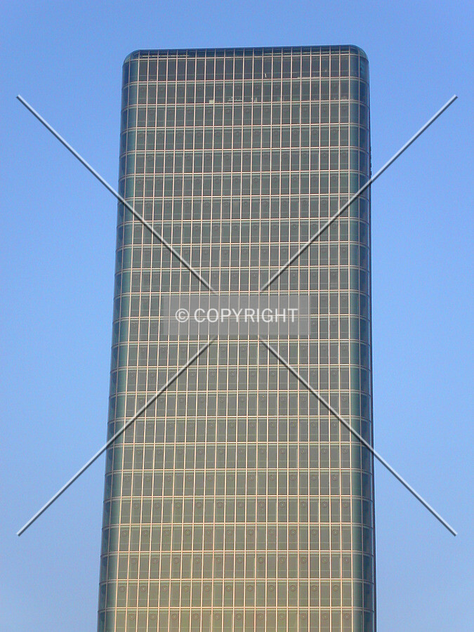 Top of the building as seen from the west