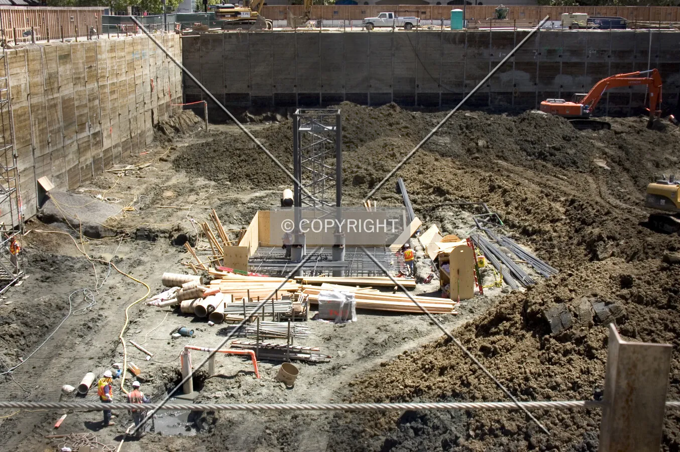 Foundation for the crane-tower commences
