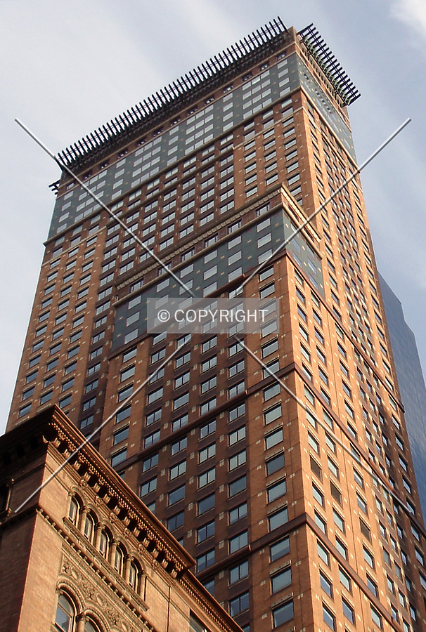 Looking up from 56th and 7th