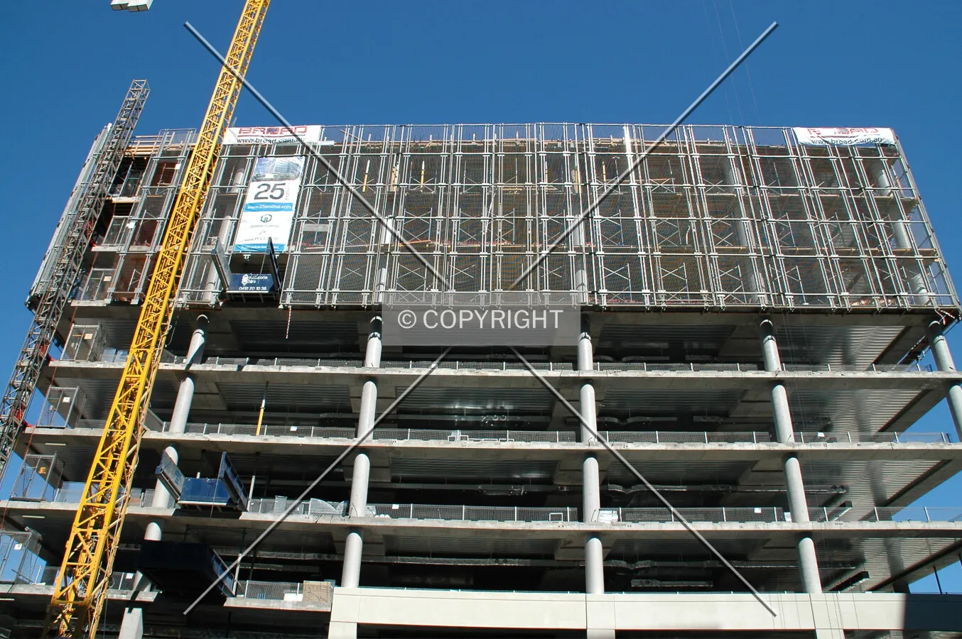Looking up at the east side