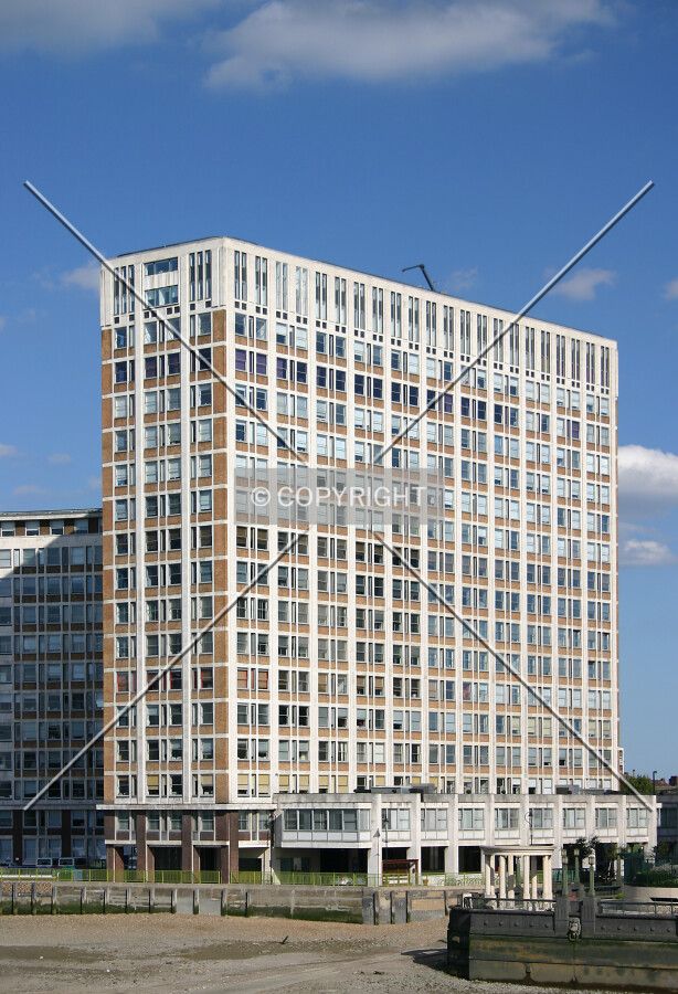 View of the south façade from Vauxhall Bridge