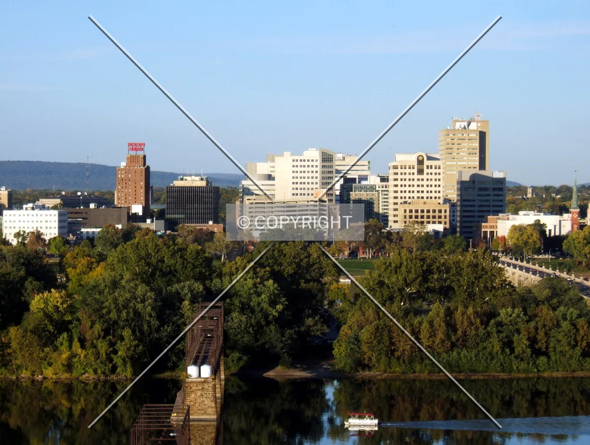 Downtown from the southwest