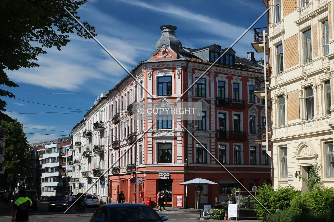 View from the northeast