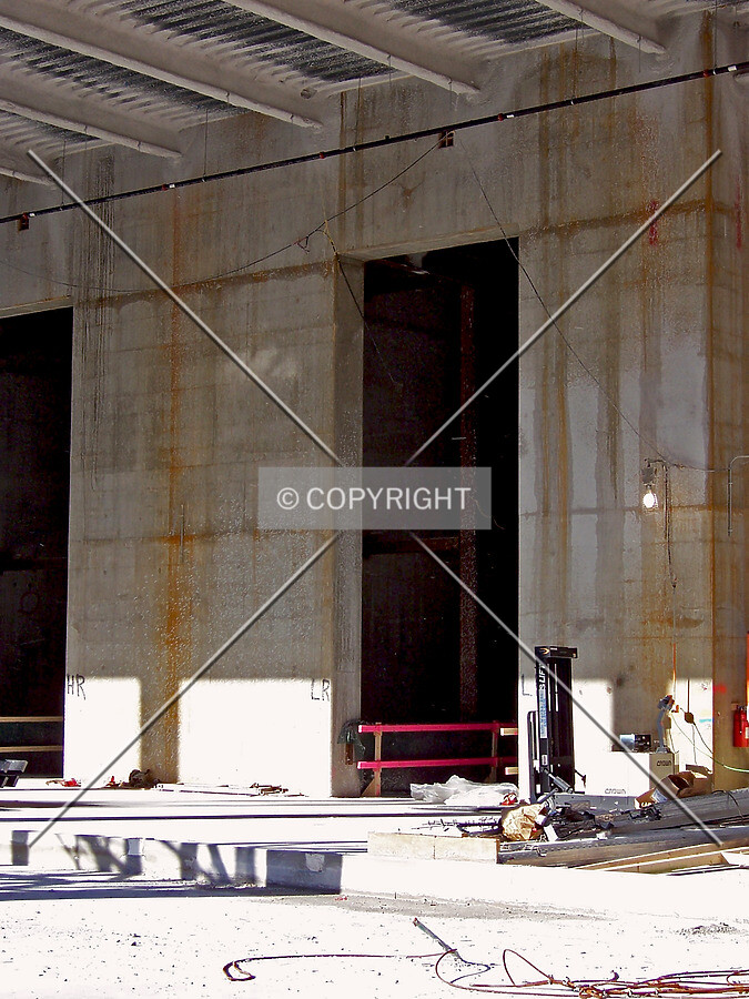 Looking northwest into the future lobby from LaSalle Street