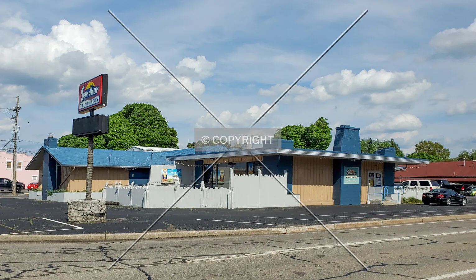 Northwest view; May 24, 2020