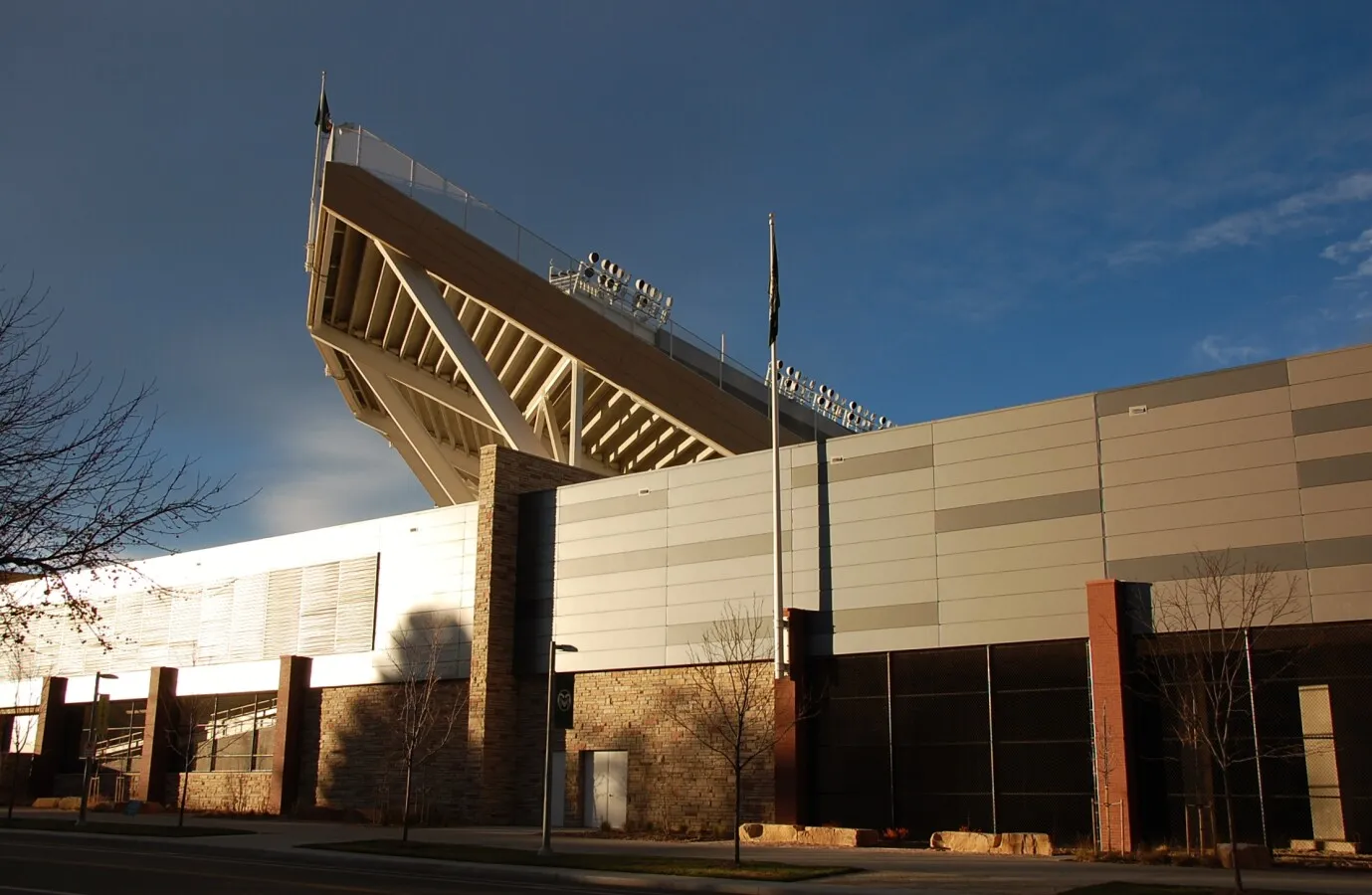 View from the southeast