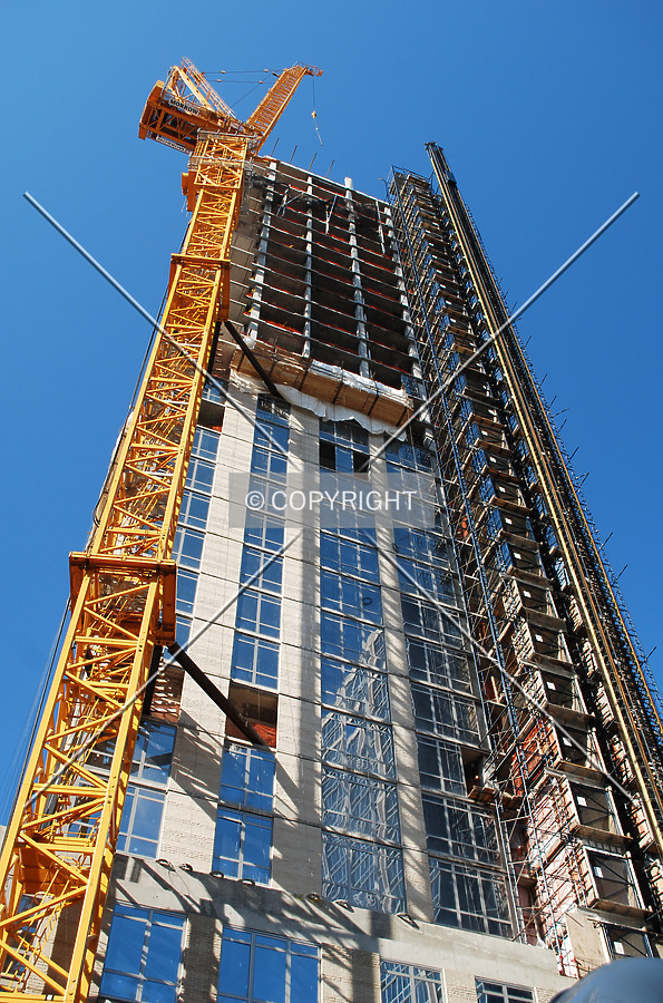 Looking up from 1st Avenue