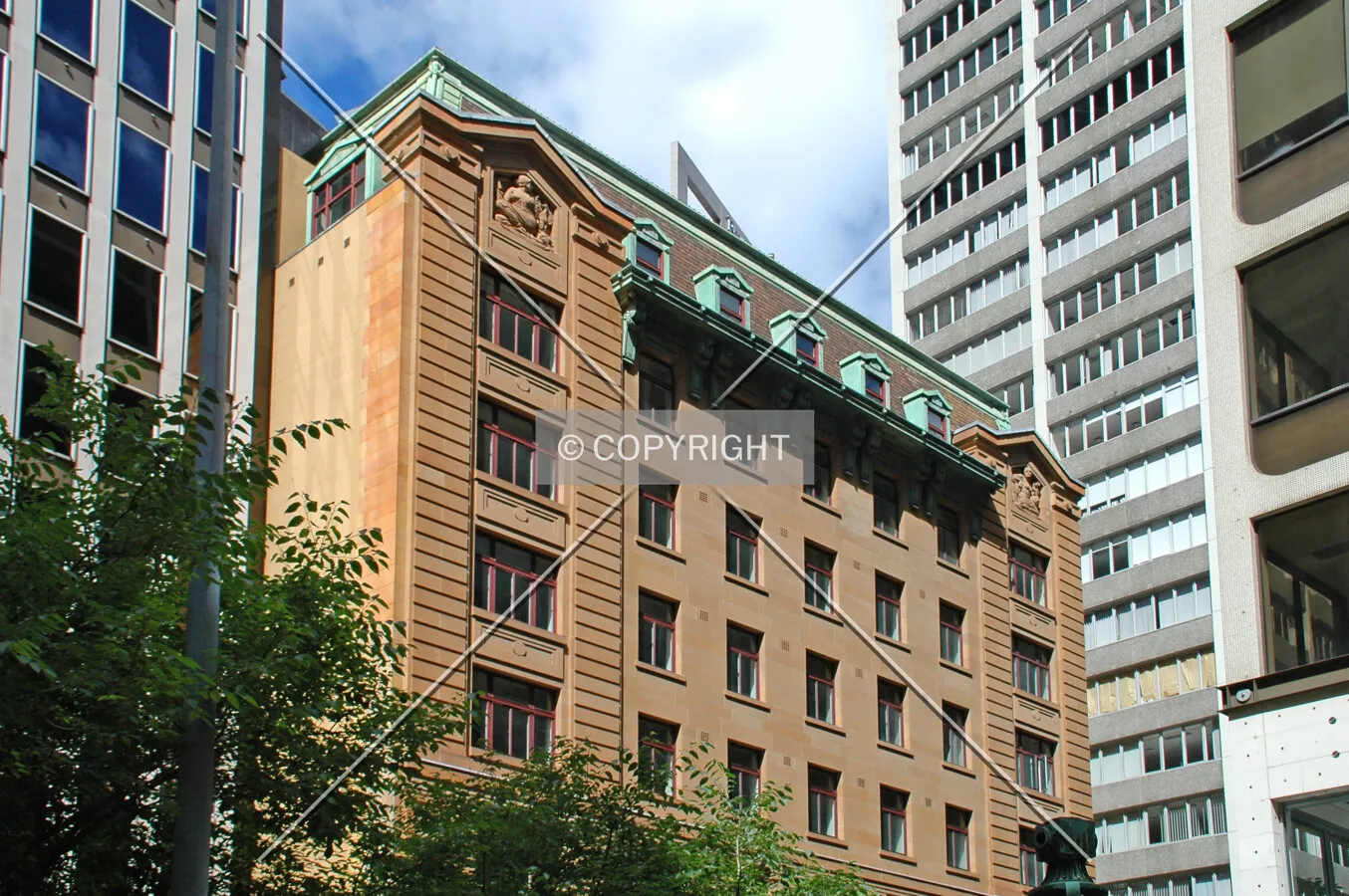 As seen from Bligh Street