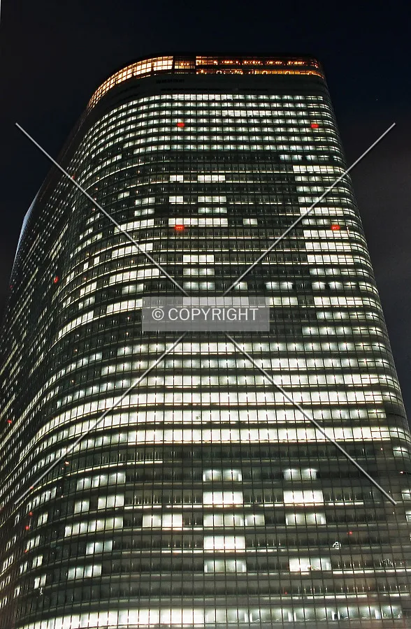 Windows detail at night