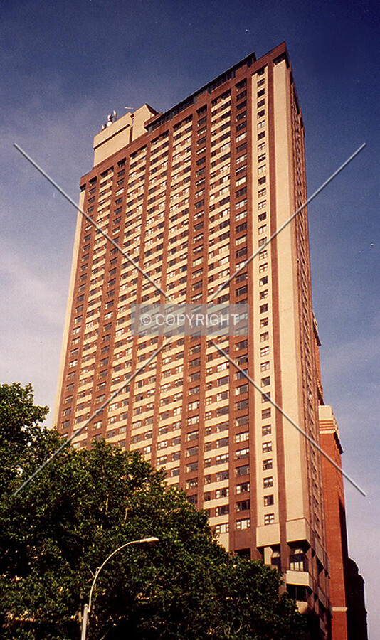View from northwest along Broadway