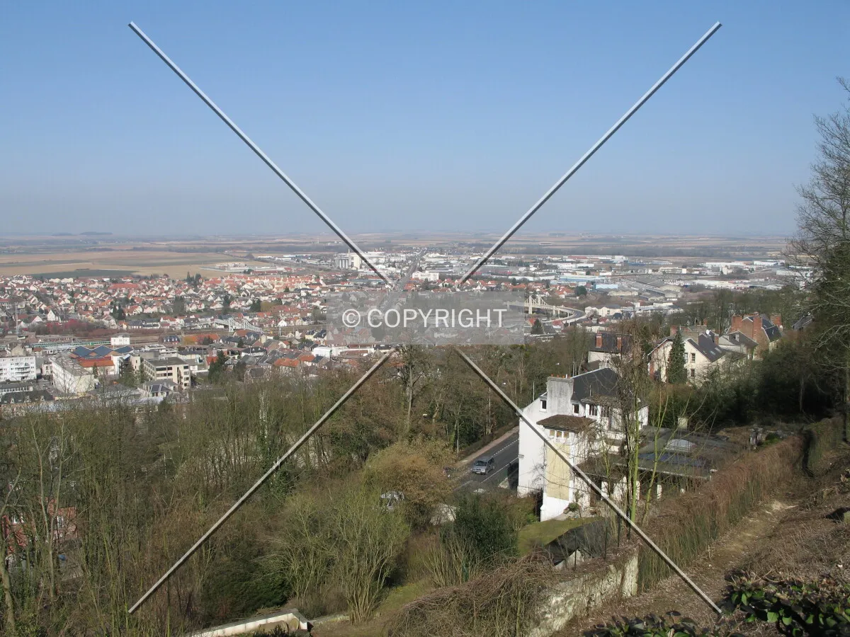 Looking northeast from the old city