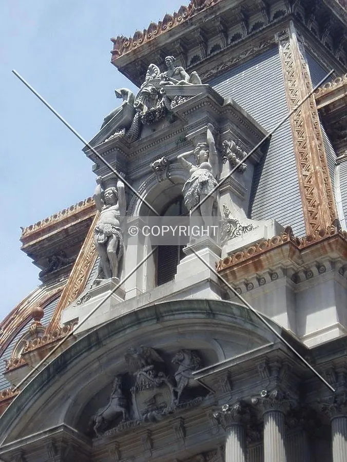 Architecture on the south side of the building