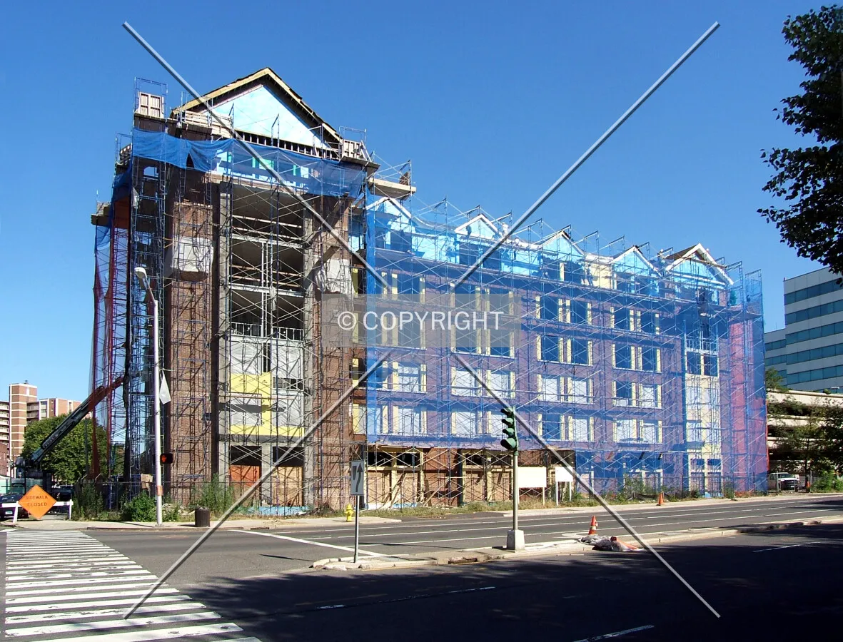 View from the southwest at Clinton Avenue and Tresser Boulevard