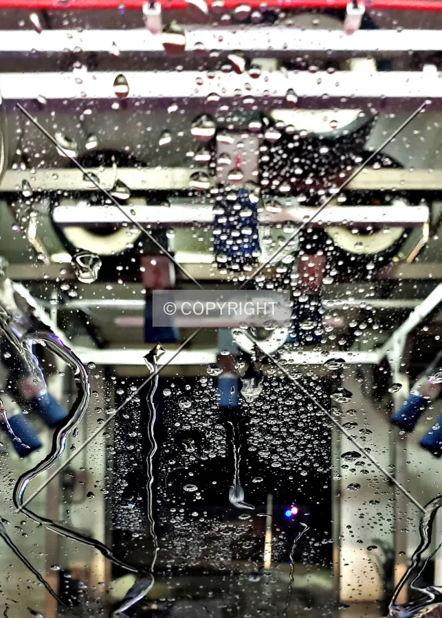 Interior during a car wash; February 21, 2019