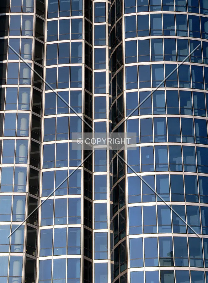 Windows on the west face