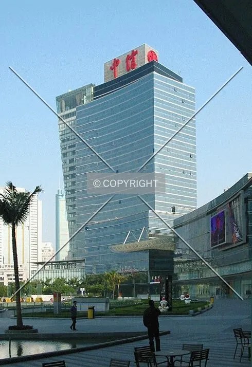 Office tower and plaza