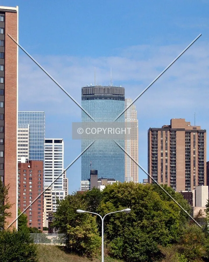 Distant view to the northeast from Groveland Avenue