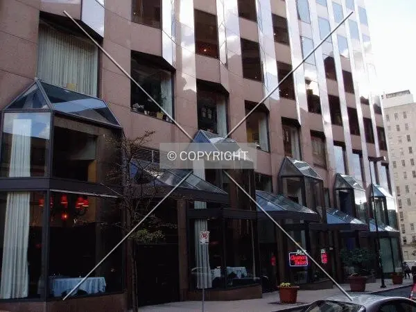 Shops on the Haynes Street (west) side of the building, seen from Asylum Street