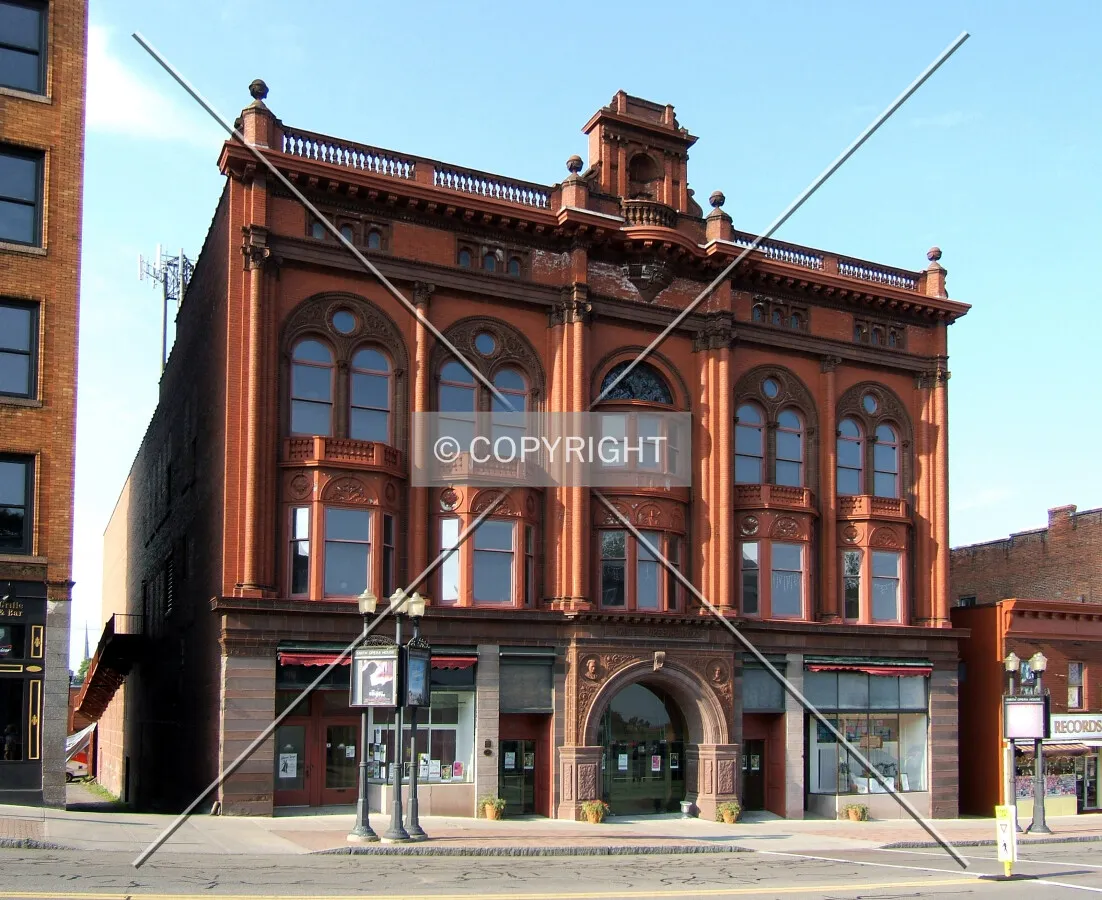 View from the southwest on Seneca Street
