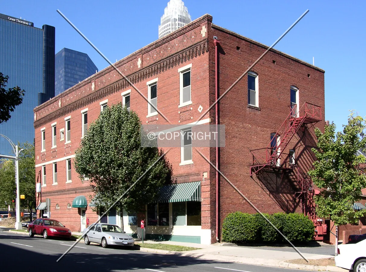Looking northwest from East 3rd Street