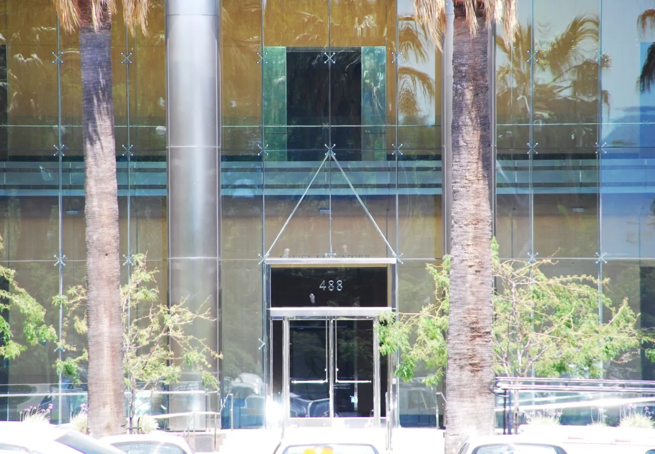 The main entrance