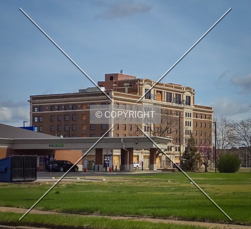 From the west during renovation; March 15, 2024