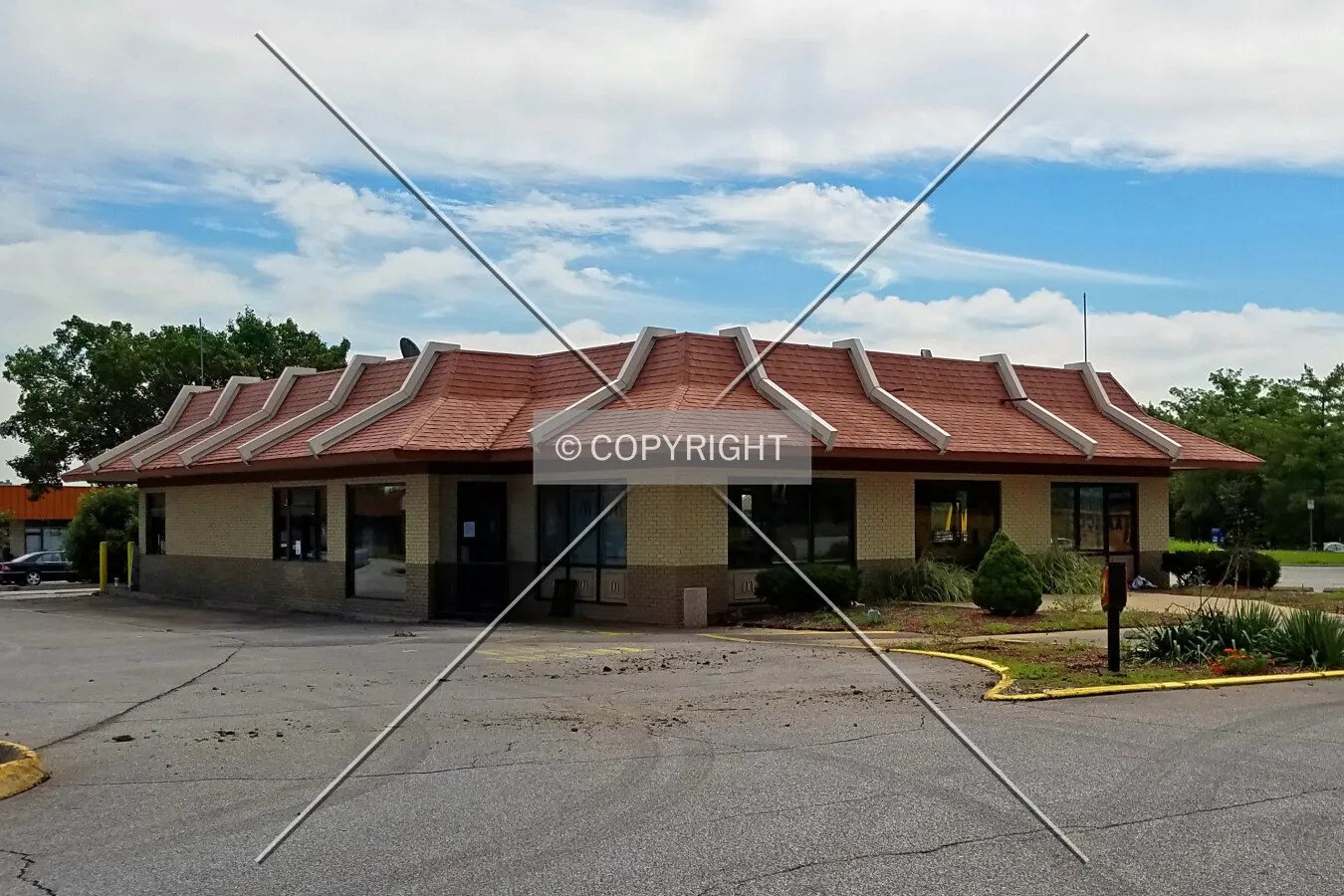 View from the northwest; August 17, 2016