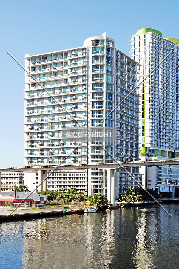 View from the east along the Miami River