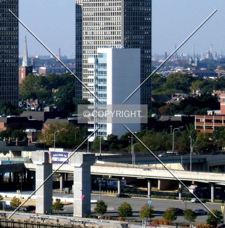 View from the northeast