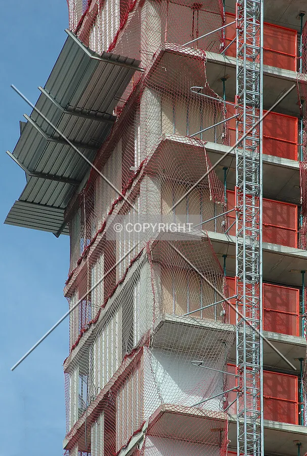 Close-up of Southwest corner