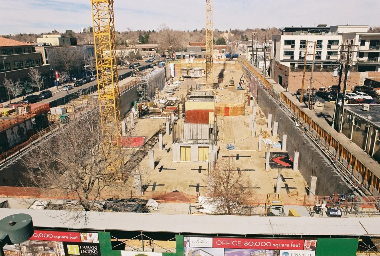 Elevated view from the south