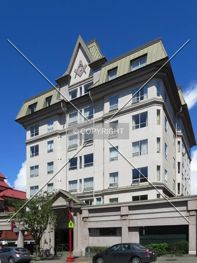 View to the northwest across Fisgard Street