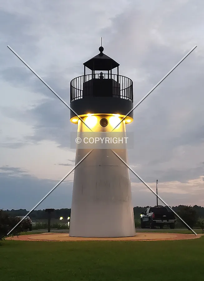 Evening view from the north; August 8, 2020