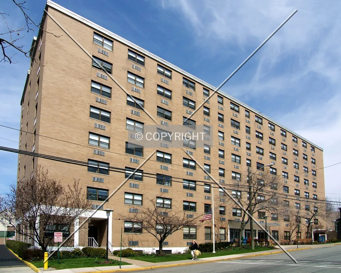View from the southeast across Hackensack Street