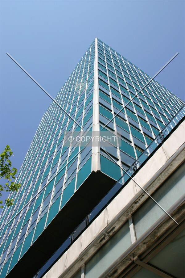 View of the south and east façades