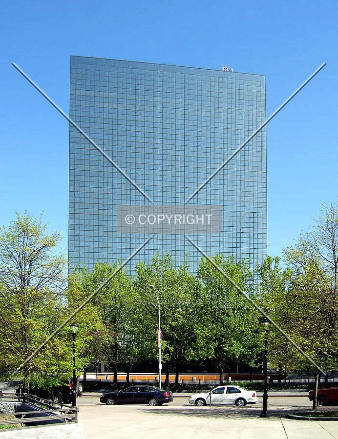 View from the northwest across Park Plaza
