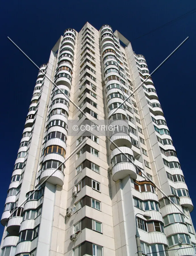 Looking up the southeastern corner
