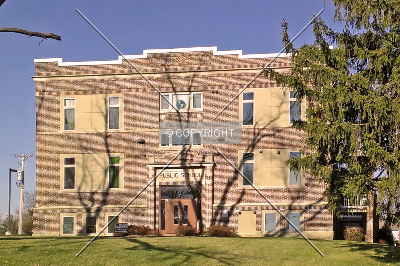View from the southeast