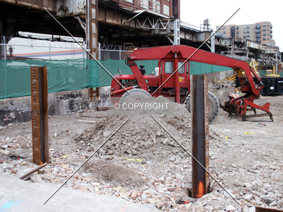 Northeast corner of the site