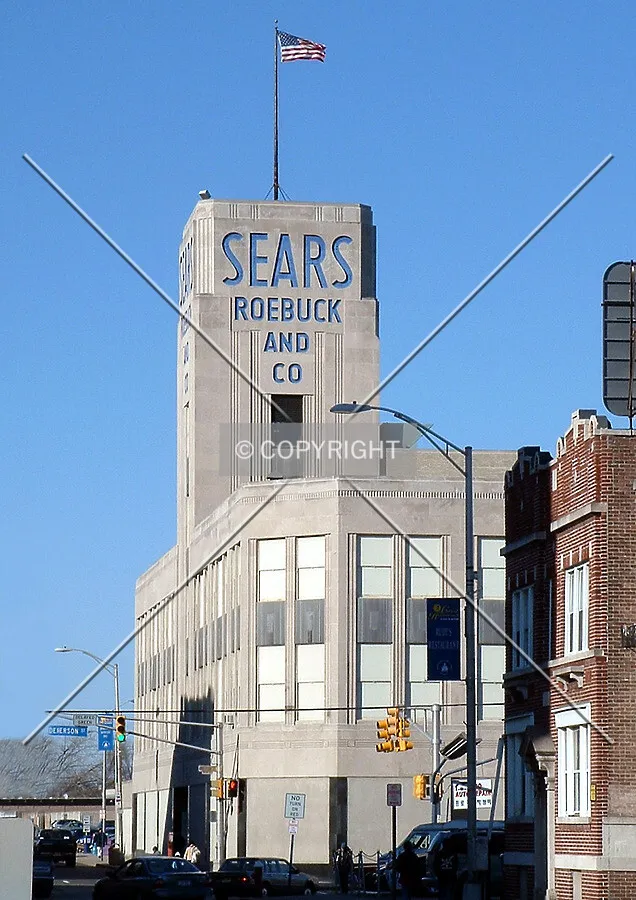 View from the southwest along Main Street