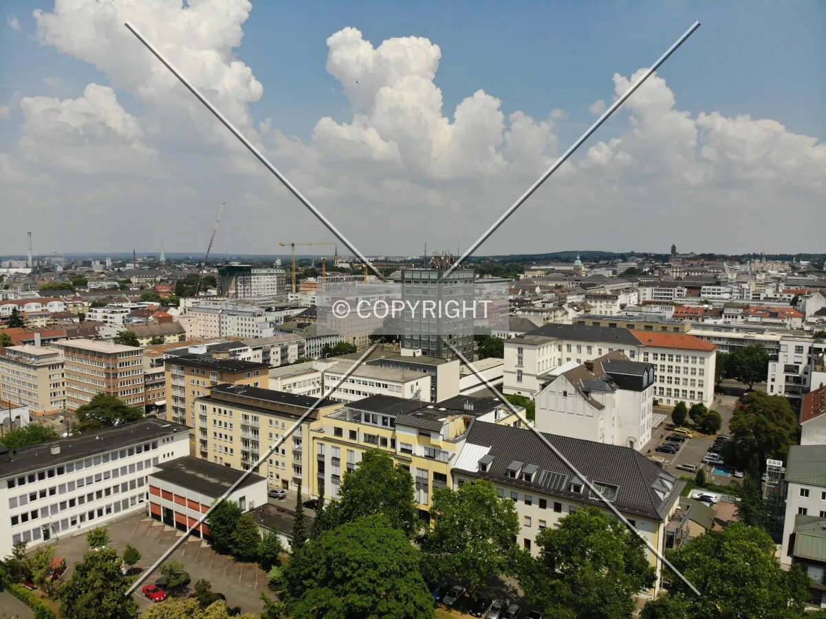 View over Darmstadt - Panorama