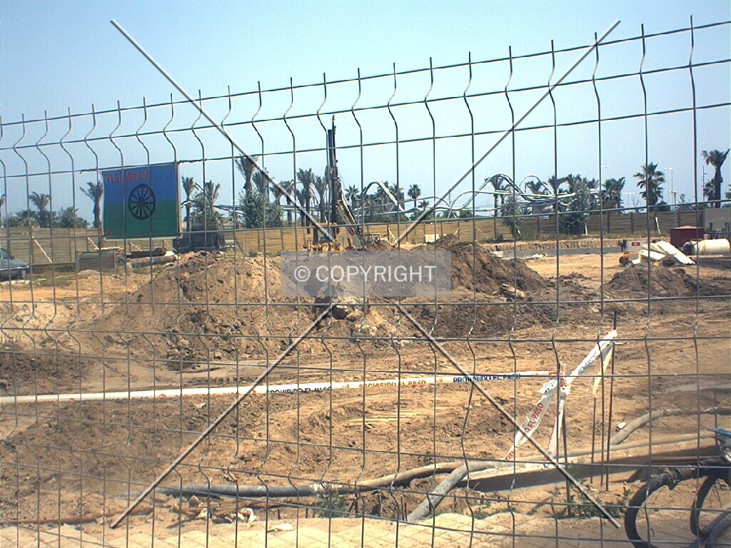 View of the foundation works.