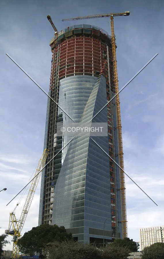 A view from Paseo de la Castellana