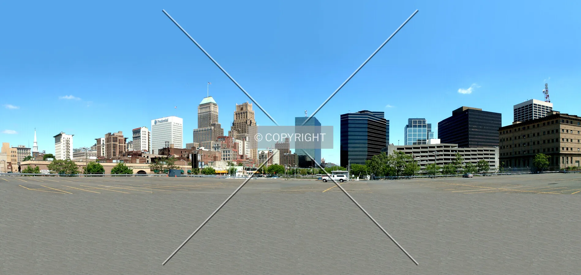 Downtown from the south