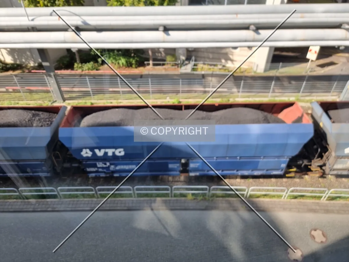 Coal train in Frankfurt
