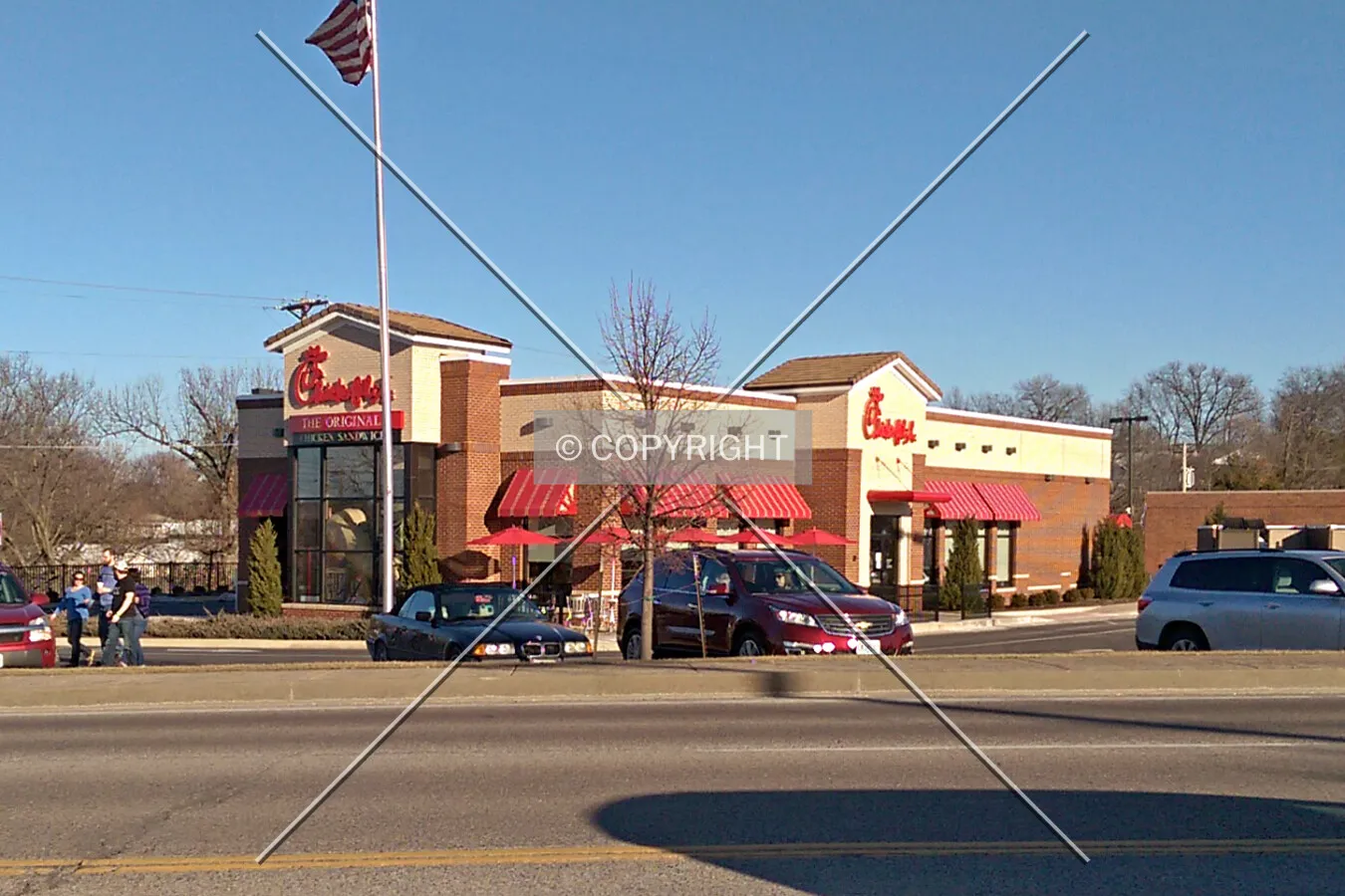 View from the west; March 7, 2015