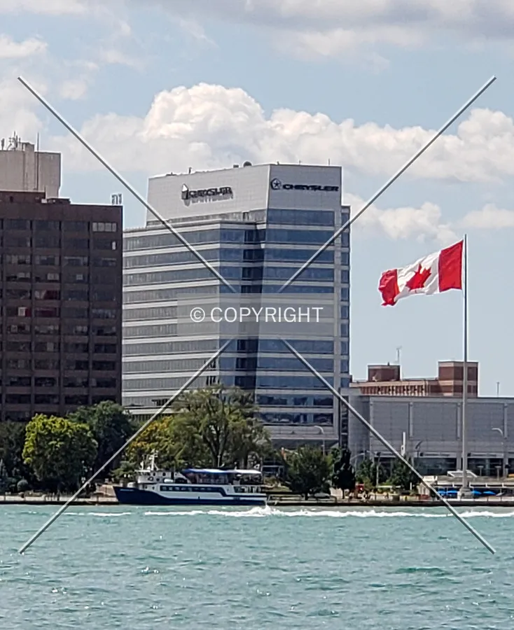 Northeast view from Detroit; August 10, 2019
