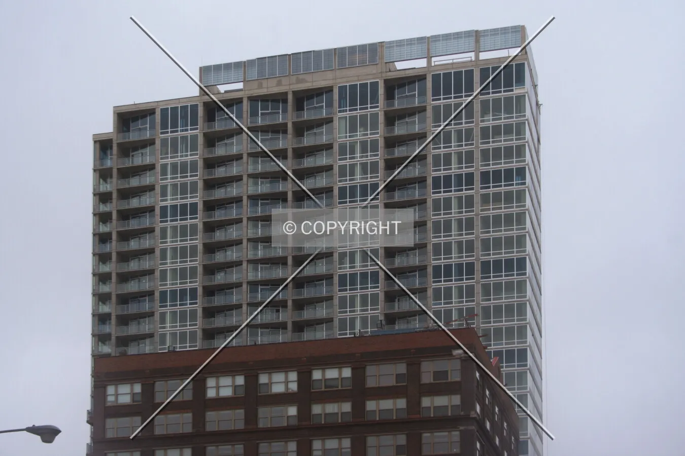 Upper floors from the east
