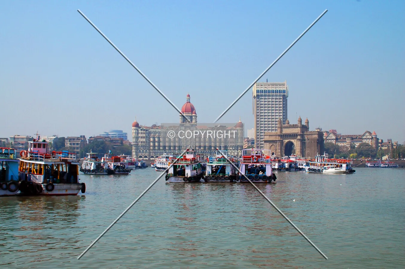 The Colaba skyline viewed from the harbour