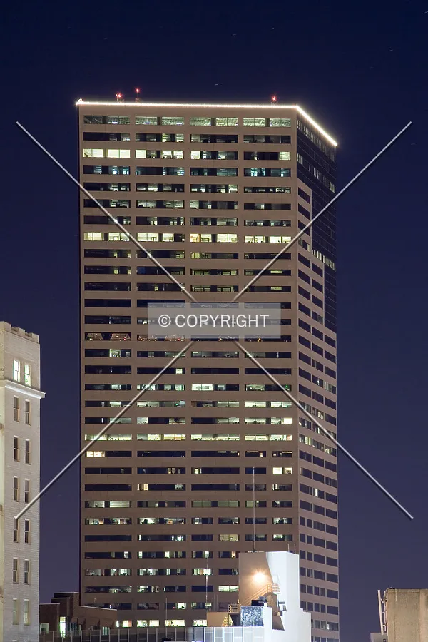 Top floors at night